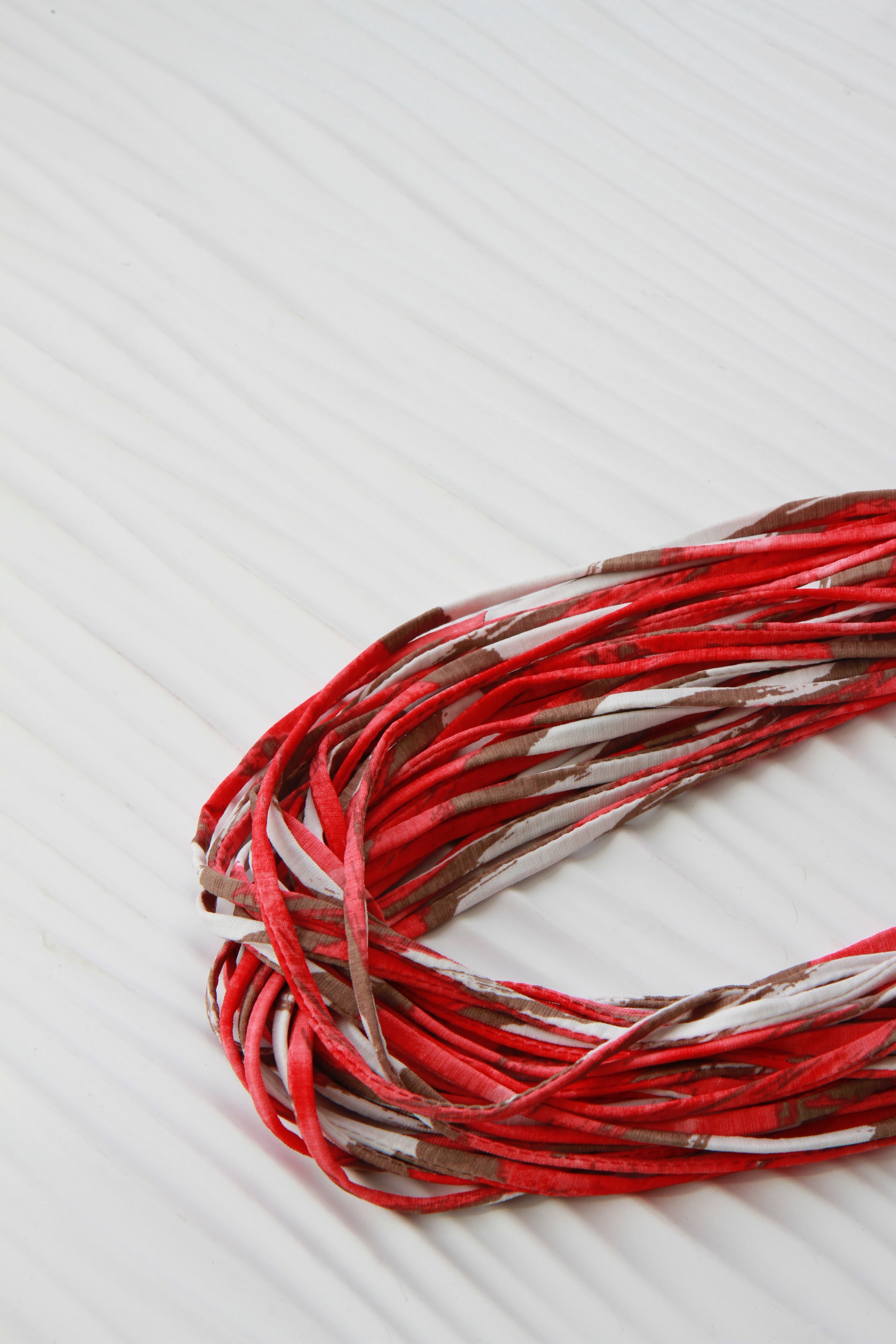 Infinity Scarf Necklace in Coral 'City Coral' - Necknots